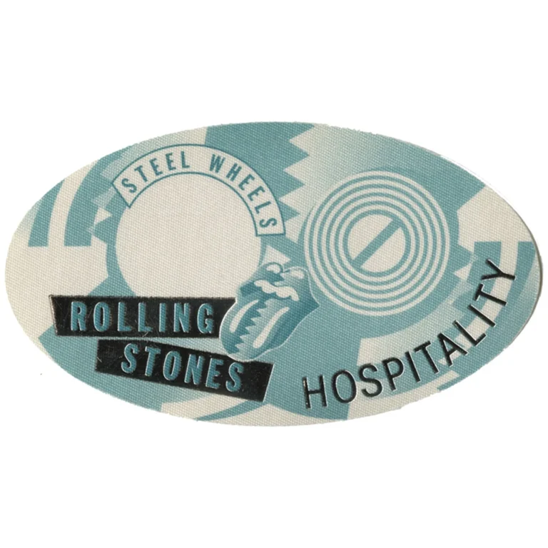 Rolling Stones 1989 Steel Wheels Concert Tour Hospitality Backstage Pass