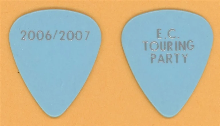 Eric Clapton E.C. Touring Party Vintage Guitar Pick - 2006 Back Home Tour
