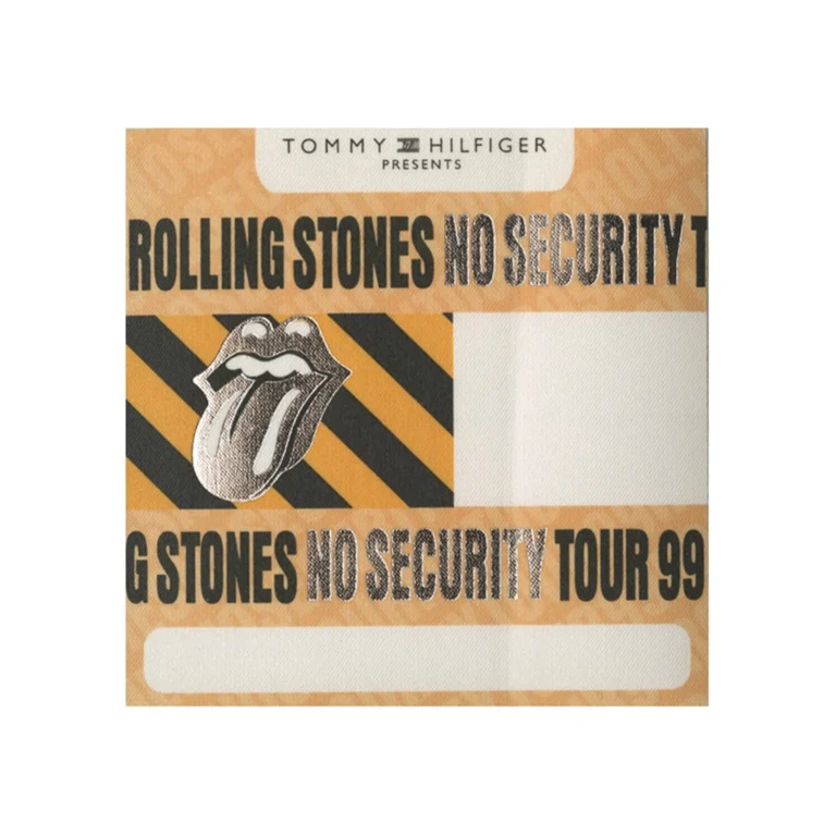 Rolling Stones 1999 No Security Concert Tour VIP Backstage Pass