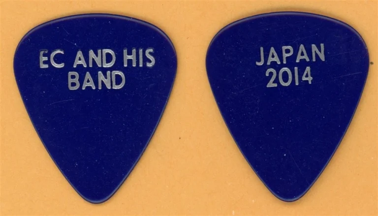 Eric Clapton EC And His Band Vintage Guitar Pick - 2014 Japan Tour