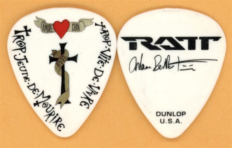 Ratt Warren DeMartini Vintage Guitar Pick - 2010 Infestation Tour