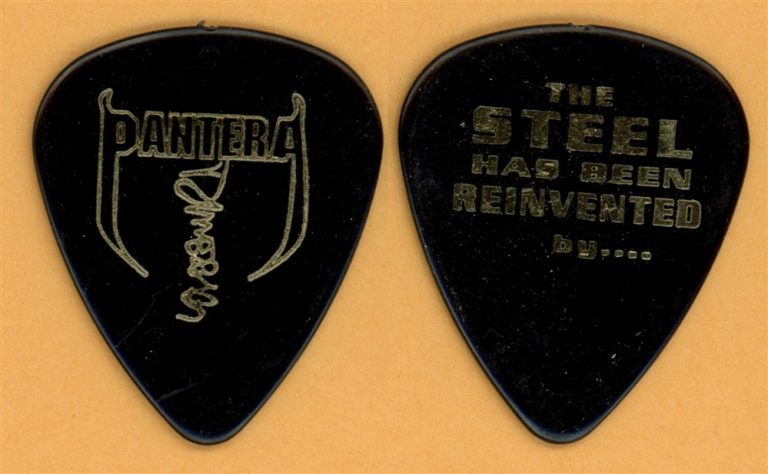 Pantera Dimebag Darrell Abbott Vintage Guitar Pick - 2001 Reinventing Steel Tour