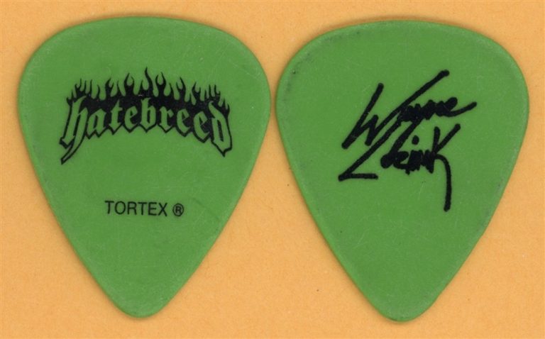 Hatebreed Wayne Lozinak Vintage Guitar Pick - 2010 US Tour