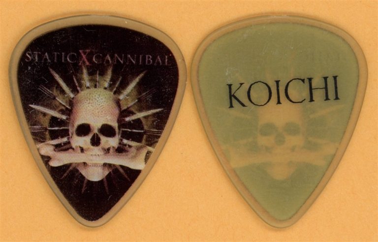 Static X Koichi Fukuda Vintage Guitar Pick - 2007 Cannibal Tour
