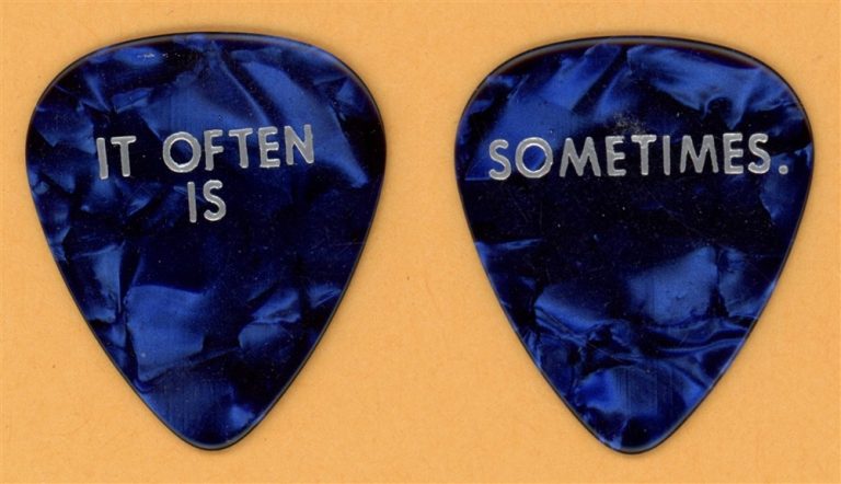 Eric Clapton It Often Is Sometimes Vintage Guitar Pick - 2006 Back Home Tour