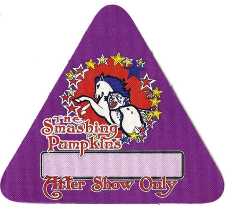 Smashing Pumpkins 2010 Teargarden Concert Tour After Show Backstage Pass