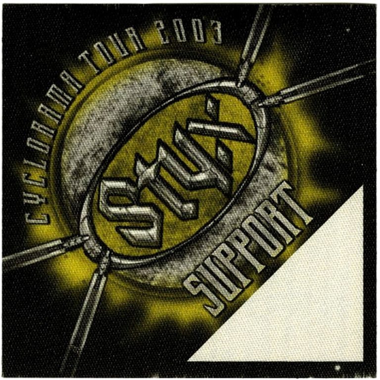 Styx 2003 Cyclorama Concert Tour Support Backstage Pass