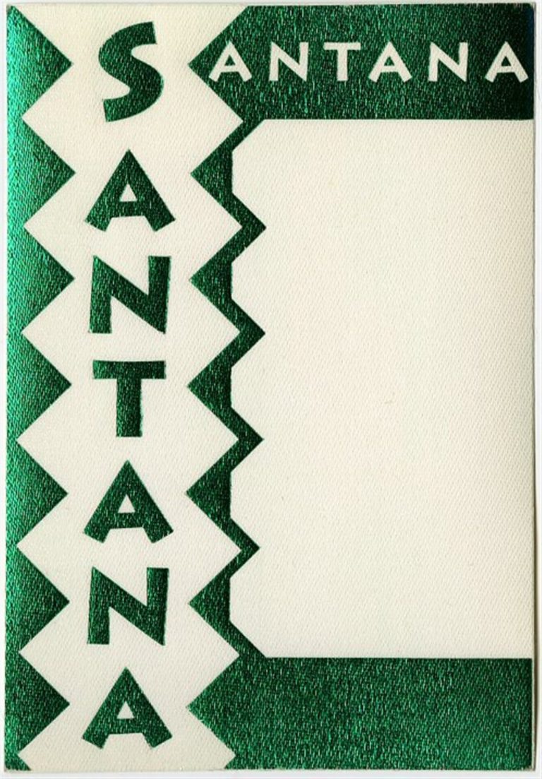 Santana 1990 Spirits Dancing in the Flesh Concert Tour Guest Backstage Pass