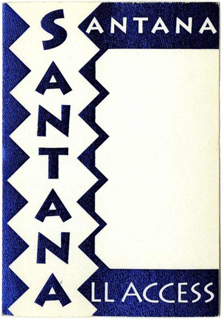 Santana 1990 Spirits Dancing in the Flesh Concert Tour All Access Backstage Pass