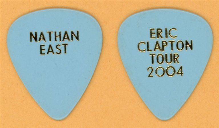 Eric Clapton Nathan East Vintage Guitar Pick - 2004 US Tour