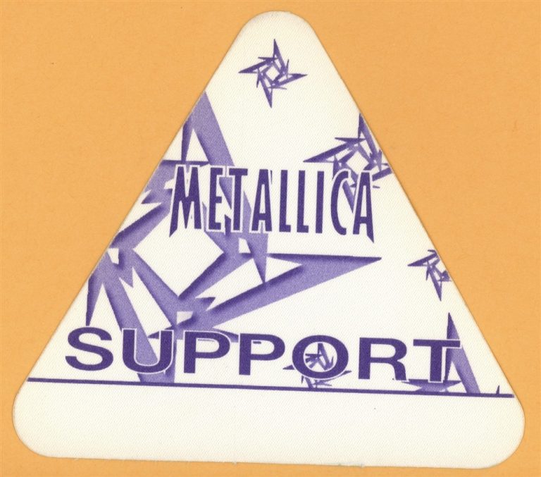 Metallica 1997 Load Concert Tour Support Backstage Pass