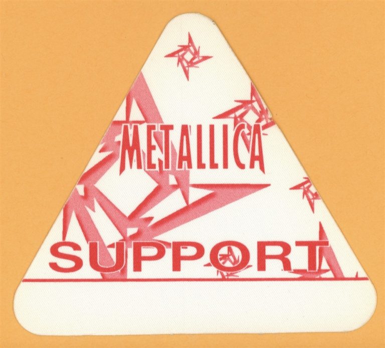 Metallica 1997 Load Concert Tour Support Backstage Pass