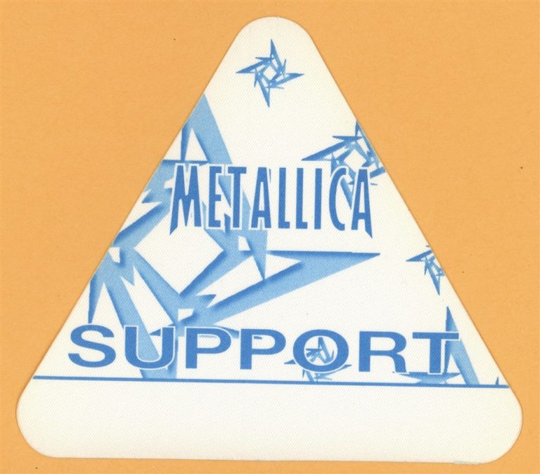 Metallica 1997 Load Concert Tour Support Backstage Pass