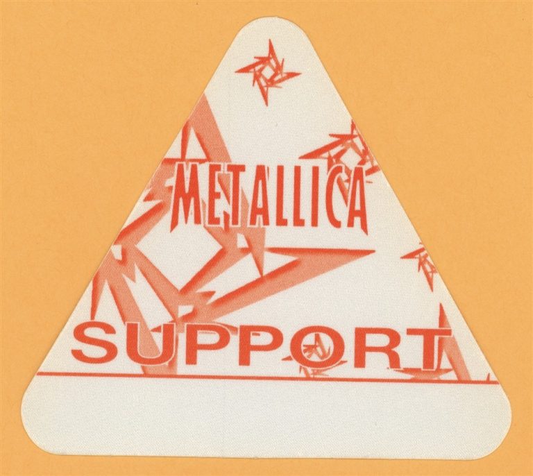 Metallica 1997 Load Concert Tour Support Backstage Pass