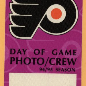 Philadelphia Flyers 1994 NHL Hockey Backstage Pass