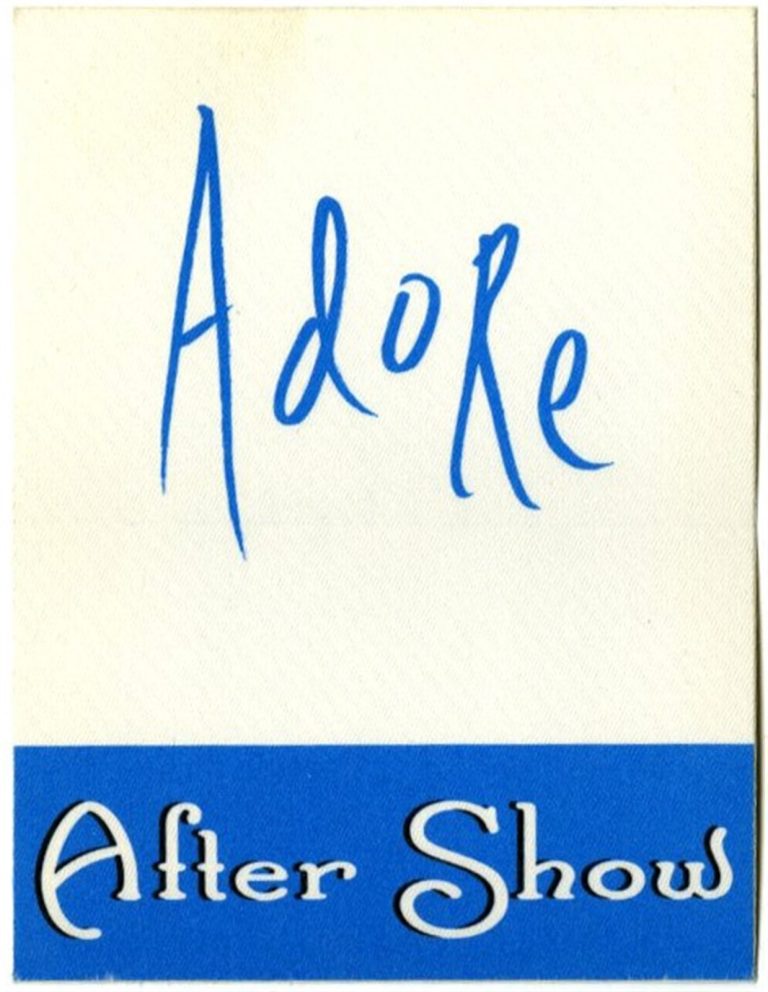 Smashing Pumpkins 1998 Adore Concert Tour Aftershow Backstage Pass