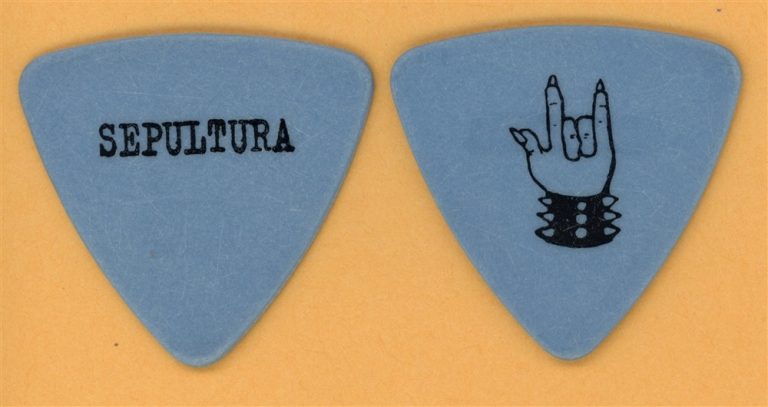 Sepultura Paulo Pinto Jr Vintage Guitar Pick - 1998 Against Tour