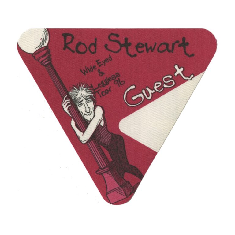 Rod Stewart 1996 Wide Eyed & Legless Concert Tour Guest Backstage Pass