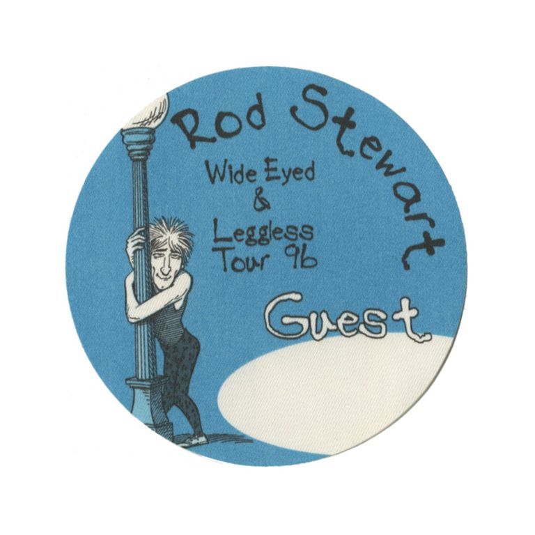 Rod Stewart 1996 Wide Eyed & Legless Concert Tour Guest Backstage Pass