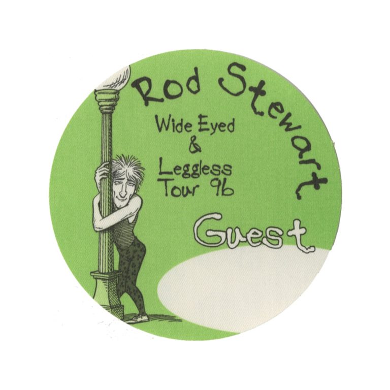 Rod Stewart 1996 Wide Eyed & Legless Concert Tour Guest Backstage Pass