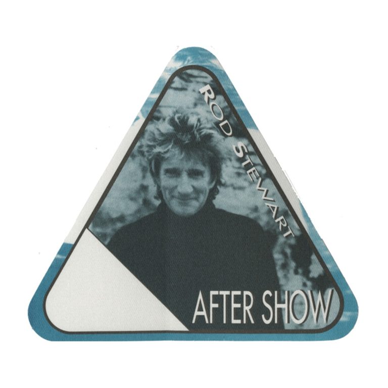 Rod Stewart 2001 Human Concert Tour Aftershow Backstage Pass