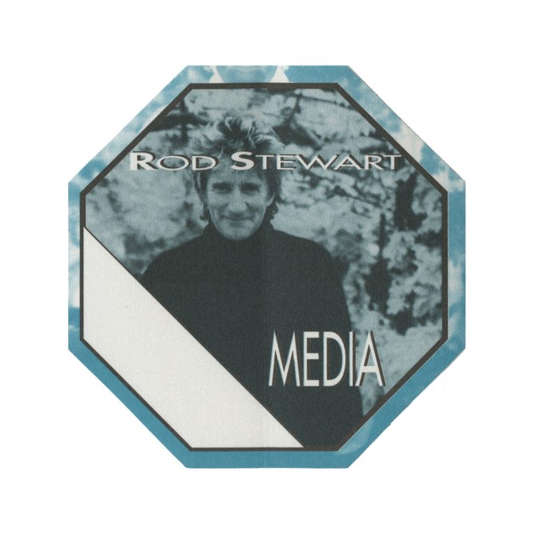 Rod Stewart 2001 Human Concert Tour Media Backstage Pass