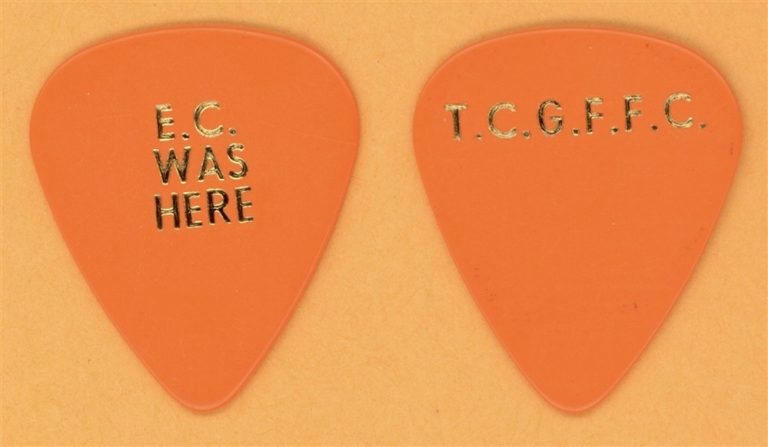 Eric Clapton T.C.G.F.F.C. Band Vintage Guitar Pick - 2007 Crossroads Tour