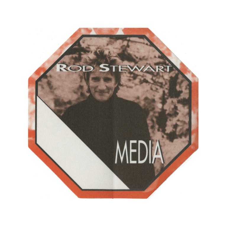 Rod Stewart 2001 Human Concert Tour Media Backstage Pass