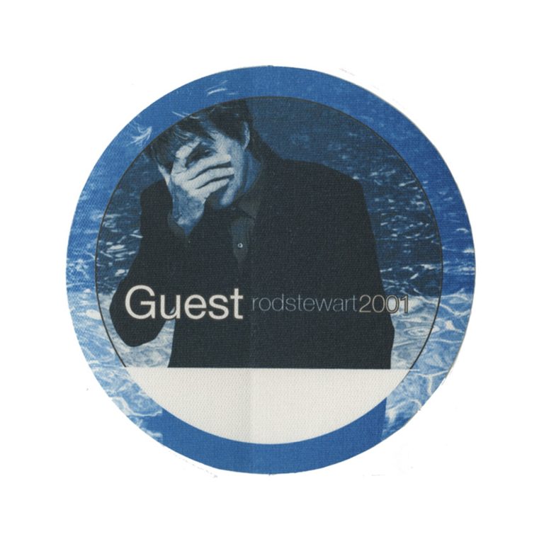 Rod Stewart 2001 Human Concert Tour Guest Backstage Pass