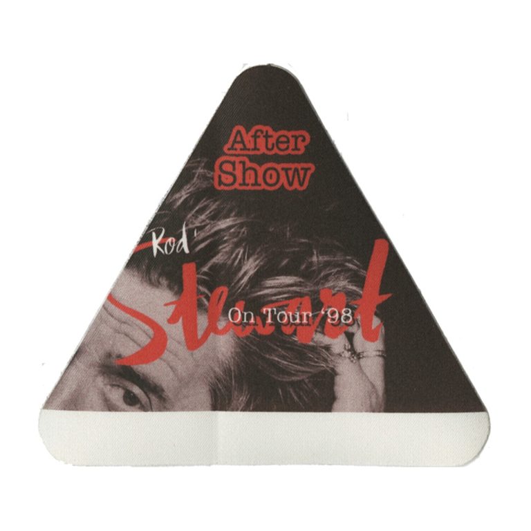 Rod Stewart 1998 When We Were the New Boys Concert Tour Aftershow Backstage Pass