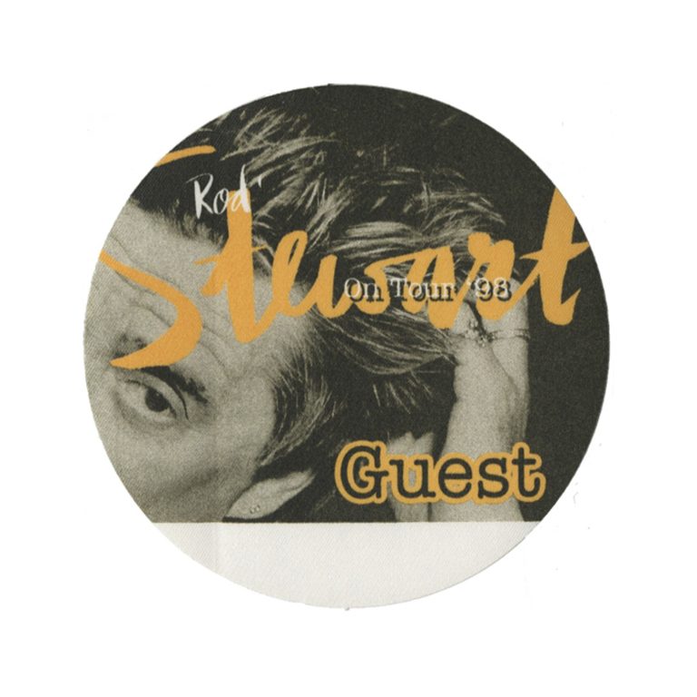 Rod Stewart 1998 When We Were the New Boys Concert Tour Guest Backstage Pass