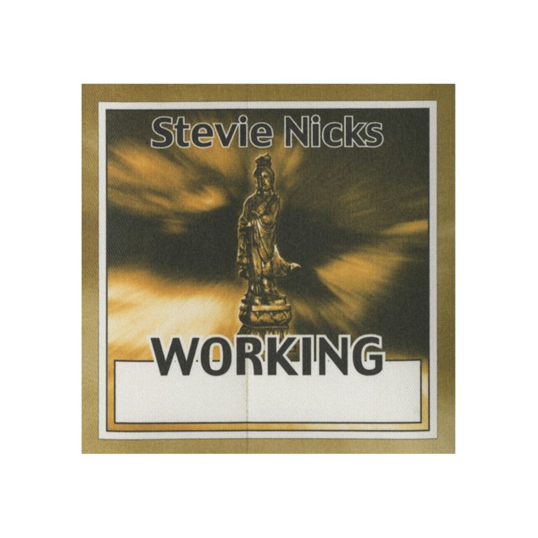 Stevie Nicks 2001 Trouble in Shangri-La Concert Tour Working Backstage Pass