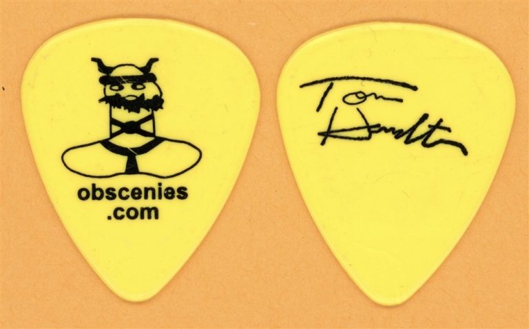 Aerosmith Tom Hamilton Obscenies Vintage Guitar Pick - 2002 Tour
