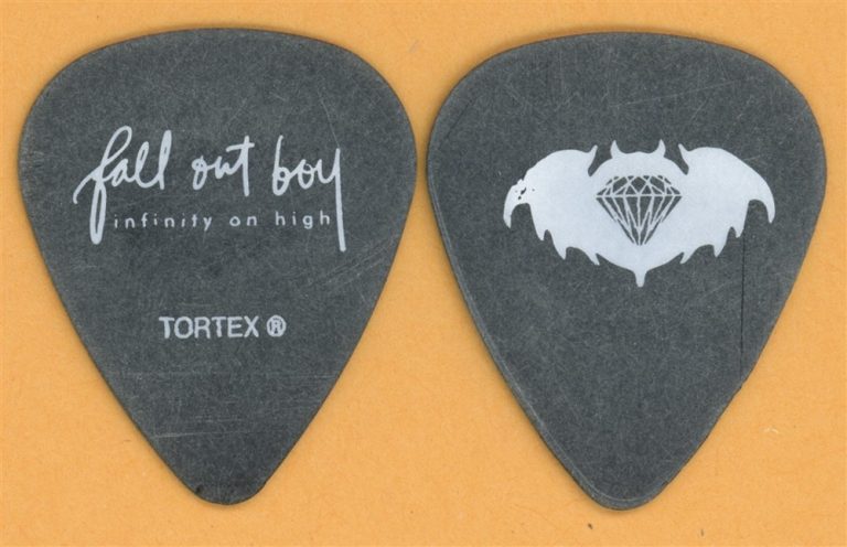 Fall Out Boy Pete Wentz Vintage Guitar Pick - 2007 Infinity on High Tour