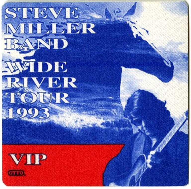 Steve Miller 1993 Wide River Concert Tour VIP Backstage Pass