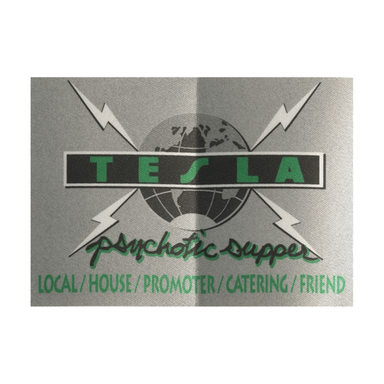 Tesla 1991 Psychotic Supper Concert Tour Local Crew Backstage Pass