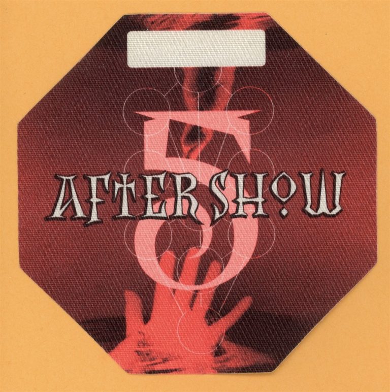 Madonna 2001 Drowned Concert Tour AFTER SHOW Backstage Pass