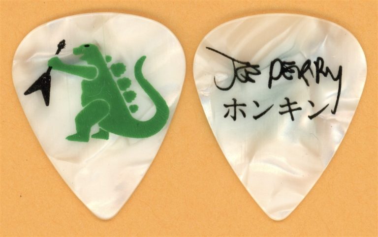Aerosmith Joe Perry GODZILLA Vintage Guitar Pick - 2004 Honkin' On Bobo Tour
