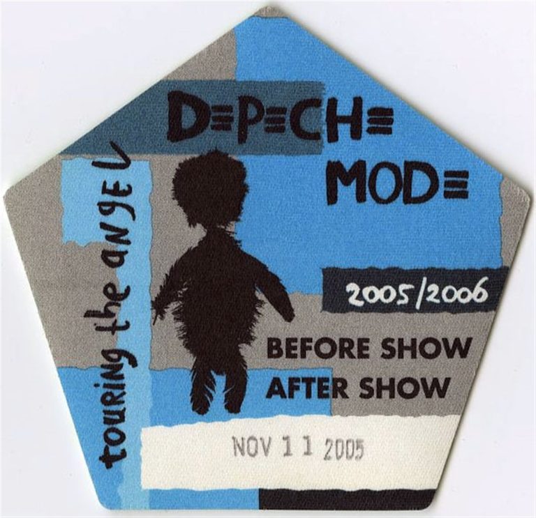 Depeche Mode 2005 Playing the Angel Concert Tour After Show Backstage Pass