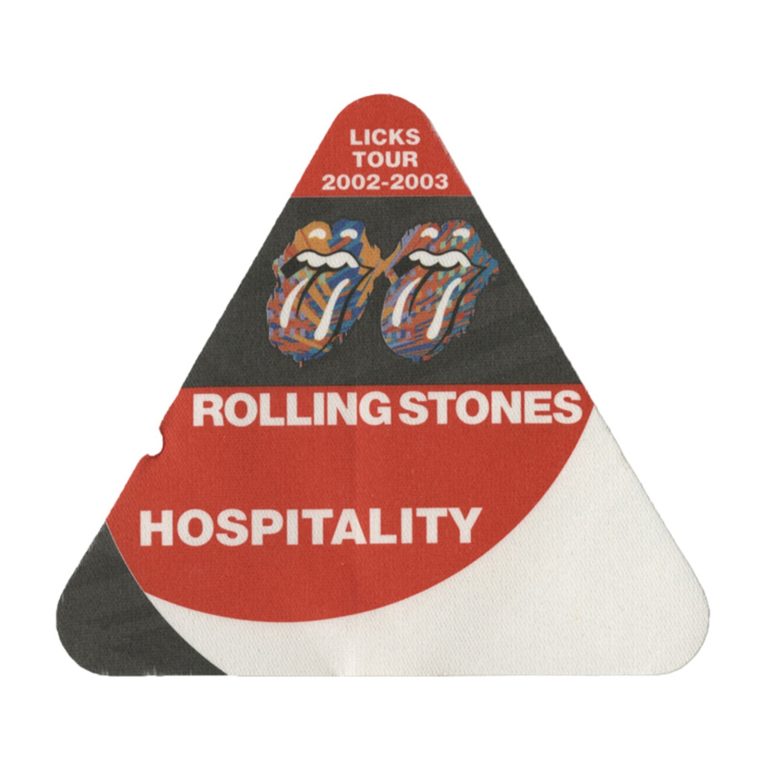 Rolling Stones 2002 Licks Concert Tour Hospitality Backstage Pass