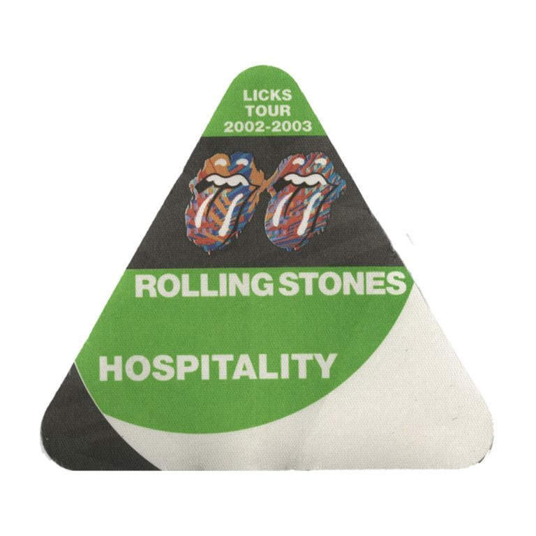 Rolling Stones 2002 Licks Concert Tour Hospitality Backstage Pass