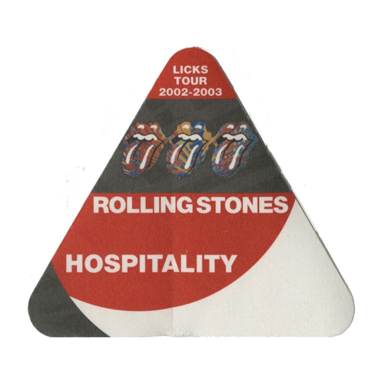 Rolling Stones 2002 Licks Concert Tour Hospitality Backstage Pass
