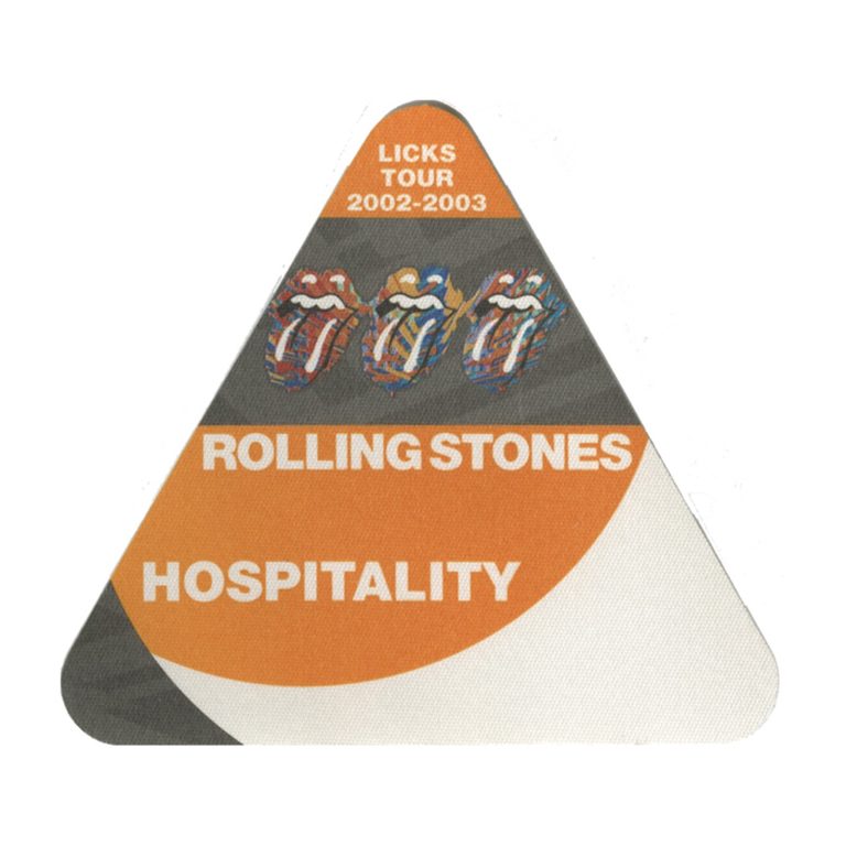 Rolling Stones 2002 Licks Concert Tour Hospitality Backstage Pass