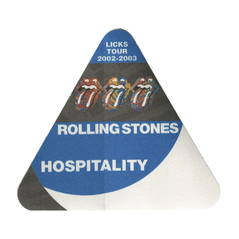 Rolling Stones 2002 Licks Concert Tour Hospitality Backstage Pass