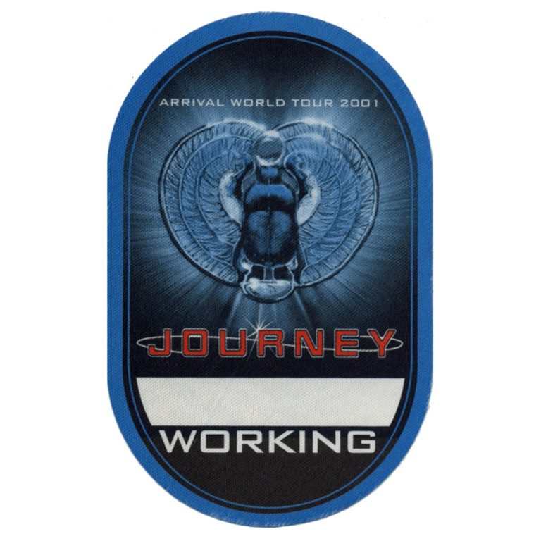 Journey 2001 Arrival Concert Tour Working Backstage Pass