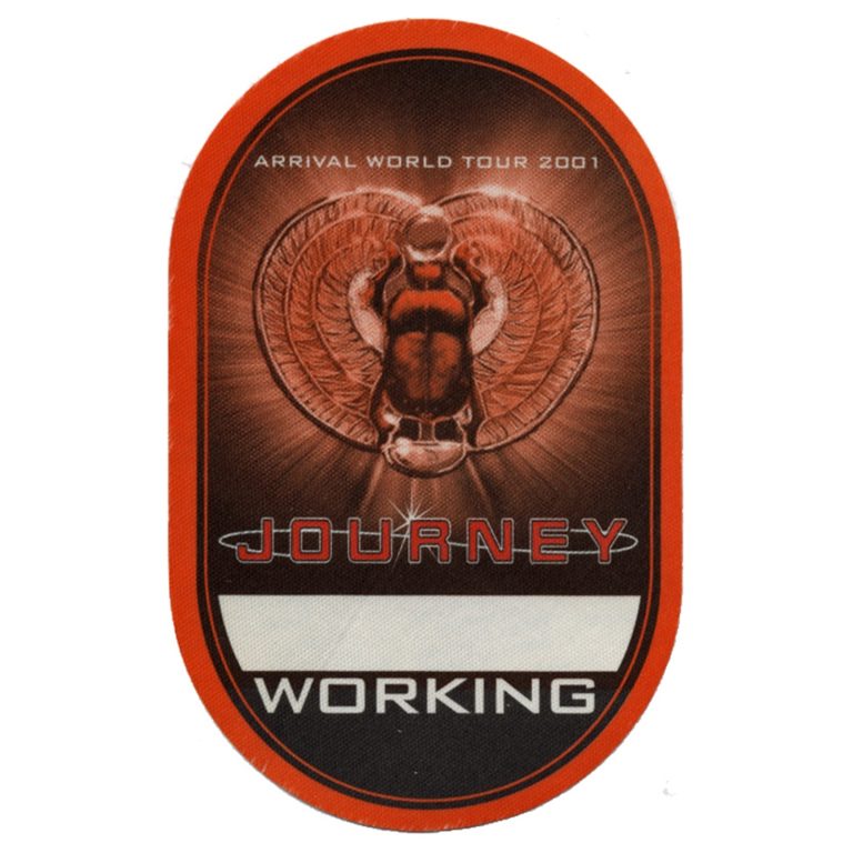 Journey 2001 Arrival Concert Tour Working Backstage Pass