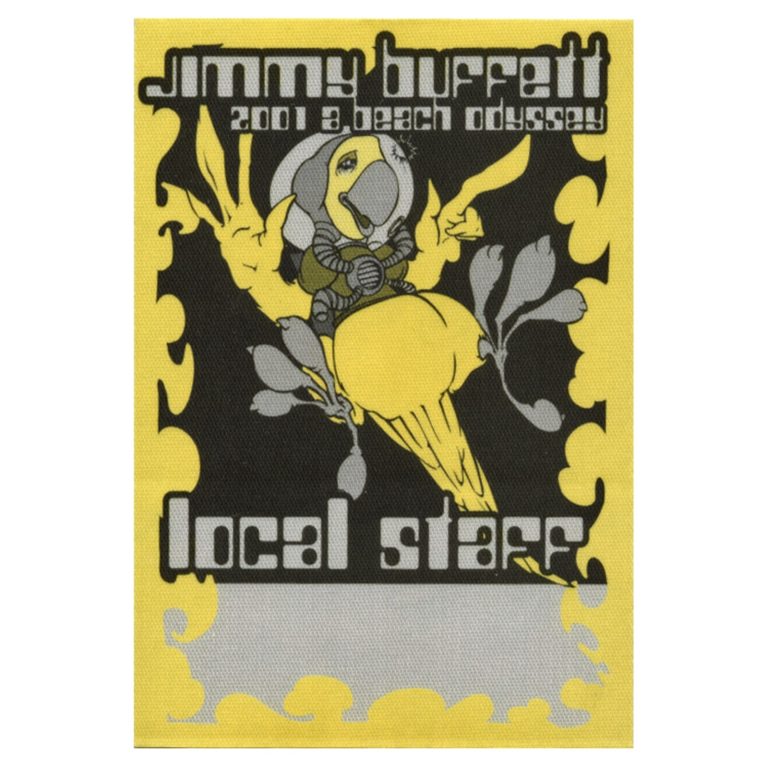 Jimmy Buffett 2001 A Beach Odyssey Concert Tour Local Staff Backstage Pass