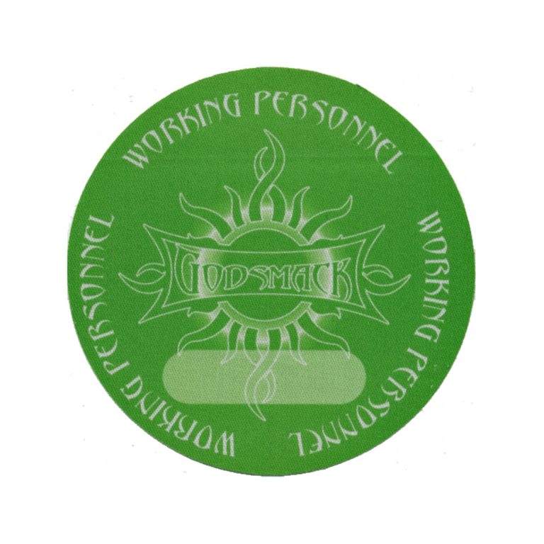 Godsmack 2003 Faceless Concert Tour Working Backstage Pass