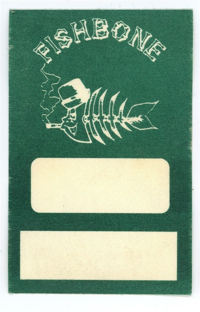 Fishbone Original Authentic Concert Green Backstage Pass