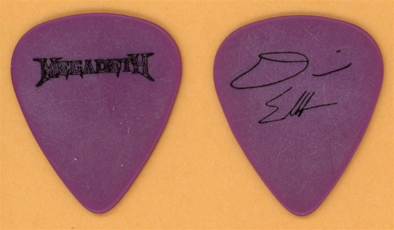 Megadeth Dave Ellefson Vintage Tour Guitar Pick